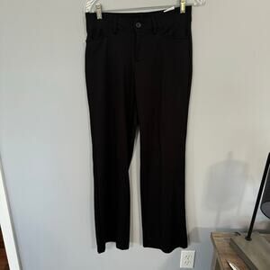 Riders by Lee Solid Black Dress Pants Slacks Size 6 Straight Leg